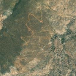 Satellite imagery of Bishop Mine, US