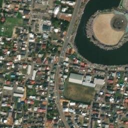 Satellite imagery of Takada castle, JP