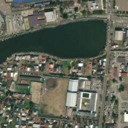 Satellite imagery of Takada castle, JP