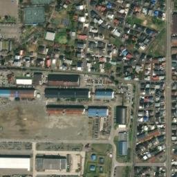 Satellite imagery of Takada castle, JP