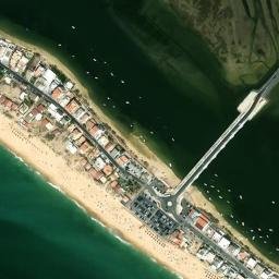 Satellite imagery of Praia de Faro, DZ