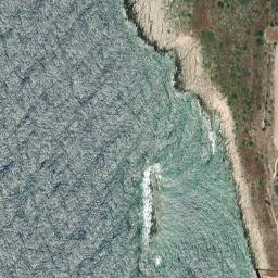 Satellite imagery of Methoni castle, GR