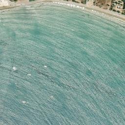 Satellite imagery of Methoni castle, GR