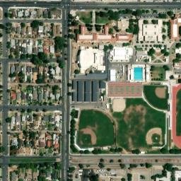Satellite imagery of T 696 — NGS GT1483 — Fresno, US, US