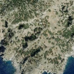 Satellite imagery of Cape Kapnia, TR