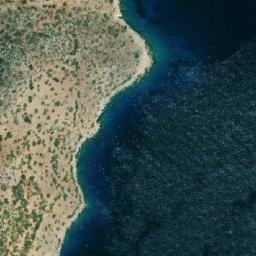 Satellite imagery of Cape Lontano, GR