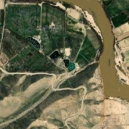 Satellite imagery of Behestān Castle, IR