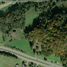 Satellite imagery of Marble Hall Mansion (demolished), US