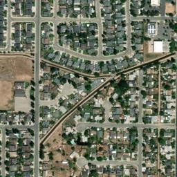 1418 Hartley Ave Farmersville CA Satellite Map
