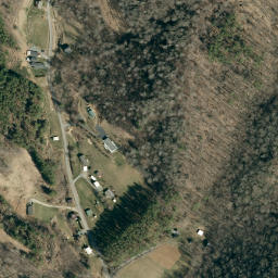 Satellite imagery of Frozenhead Ridge, US