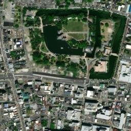 Satellite imagery of Matsumoto Castle, JP