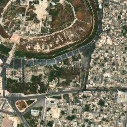 Satellite imagery of Qal‘at Ḩalab, SY