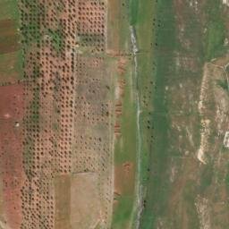 Satellite imagery of Z̧ahrat as Sa‘dānah, SY