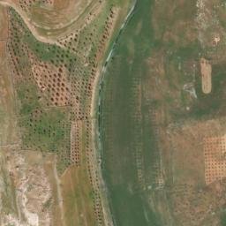 Satellite imagery of Z̧ahrat as Sa‘dānah, SY