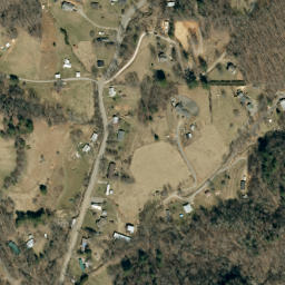 Satellite imagery of Bald Knob Ridge, US