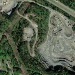 Satellite imagery of Causby Gneiss Quarry, US