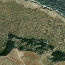 Satellite imagery of Cape Melekha, GR