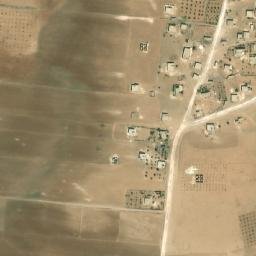Satellite imagery of Rujm as Sirā‘, SY