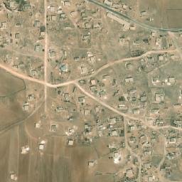 Satellite imagery of Rujm as Sirā‘, SY