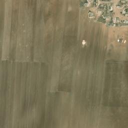 Satellite imagery of Rujm as Sirā‘, SY