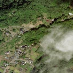 Satellite imagery of cairn, JP