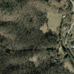 Satellite imagery of Judaculla Rock, US