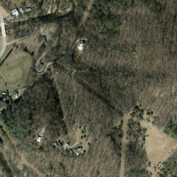Satellite imagery of Judaculla Rock, US