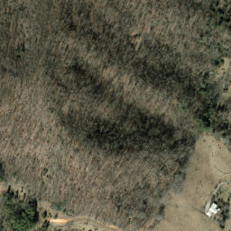 Satellite imagery of Judaculla Rock, US