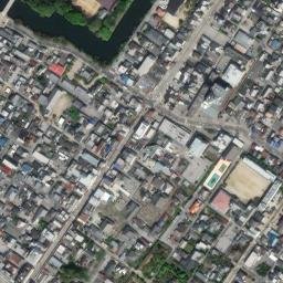 Satellite imagery of Hikone castle, JP