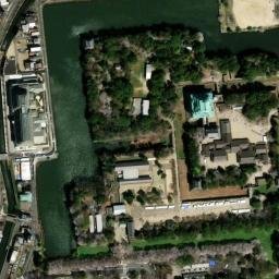 Satellite imagery of Nagoya castle, JP