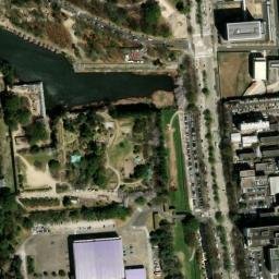 Satellite imagery of Nagoya castle, JP