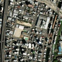 Satellite imagery of Nagoya castle, JP