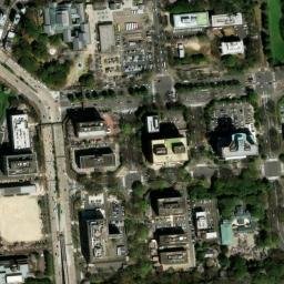 Satellite imagery of Nagoya castle, JP