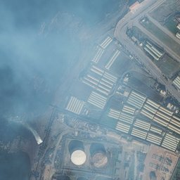 Satellite imagery of Ra’s al Marj, SY