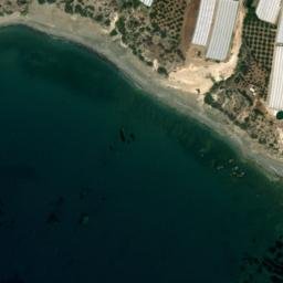 Satellite imagery of Cape Peristergionas, GR