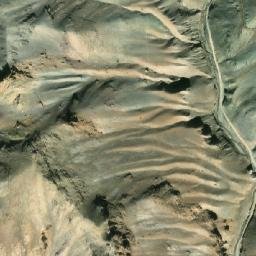 Satellite imagery of Pushtah-ye Bābur, AF