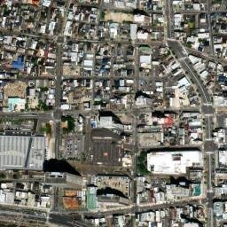 Satellite imagery of Okazaki castle, JP