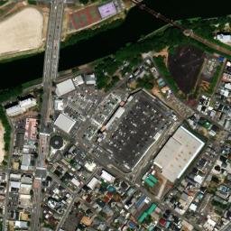 Satellite imagery of Okazaki castle, JP