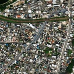 Satellite imagery of Okazaki castle, JP