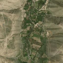 Satellite imagery of Pushtah-ye Darwāz, AF