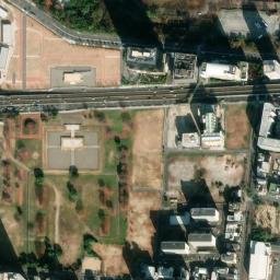 Satellite imagery of Osaka Castle, JP