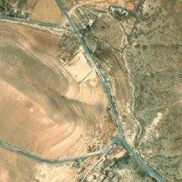 Satellite imagery of Ḑahrāt at Tūt, SY