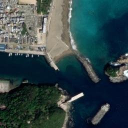 Satellite imagery of Hiwasa Castle, JP