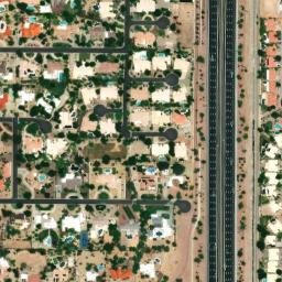 Satellite imagery of T3N R4E SEC 13 NE COR — NGS DU1766 — Scottsdale, US, US