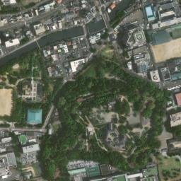 Satellite imagery of Kōchi-jō, JP