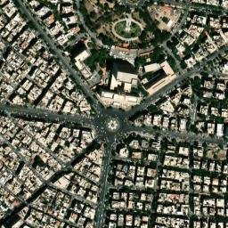 Satellite imagery of Qaşr aḑ Ḑiyāfah, SY