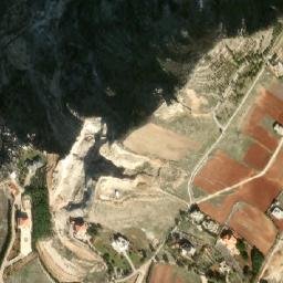 Satellite imagery of Qalaat ech Chahbé, LB