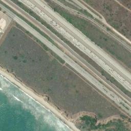 Satellite imagery of San Onofre Bluffs, US