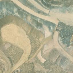 Satellite imagery of Glamis Pit, US