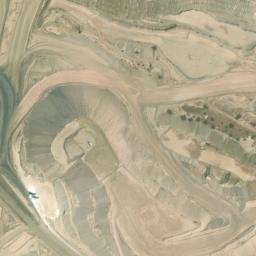 Satellite imagery of Glamis Pit, US